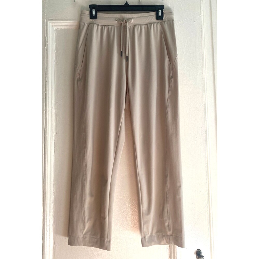 Sweaty Betty Explorer Tapered 25" Cropped Pants Trousers Beige Tan Size S (6)